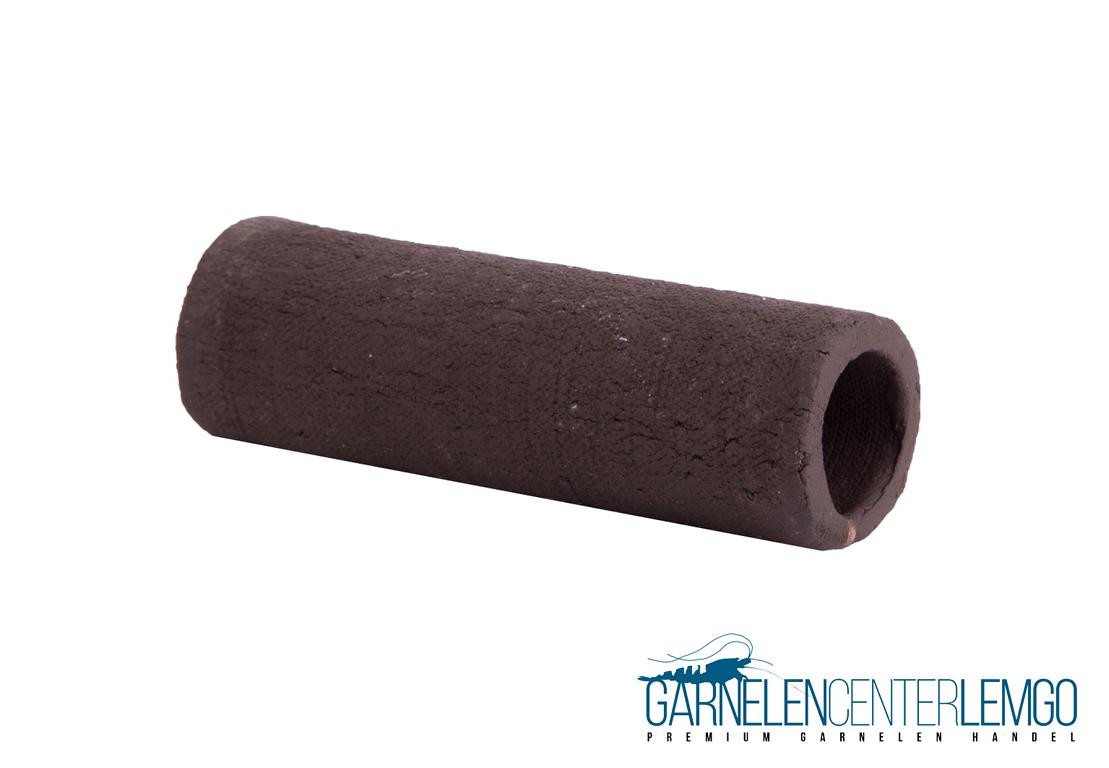 Garnelenrröhre mit Muster - Schwarz/Braun 7cm