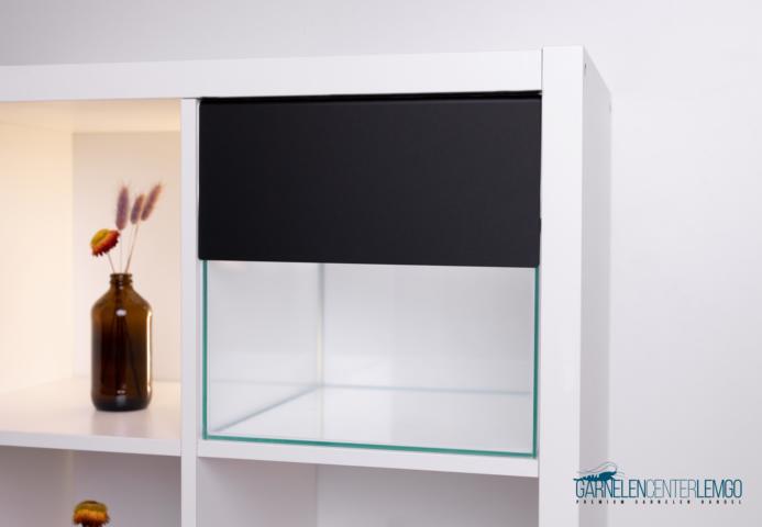 Exclusiv Blende kurz, Schwarz, satiniert / Kallax Lichtblende - Ideal für 22er Beckenhöhe