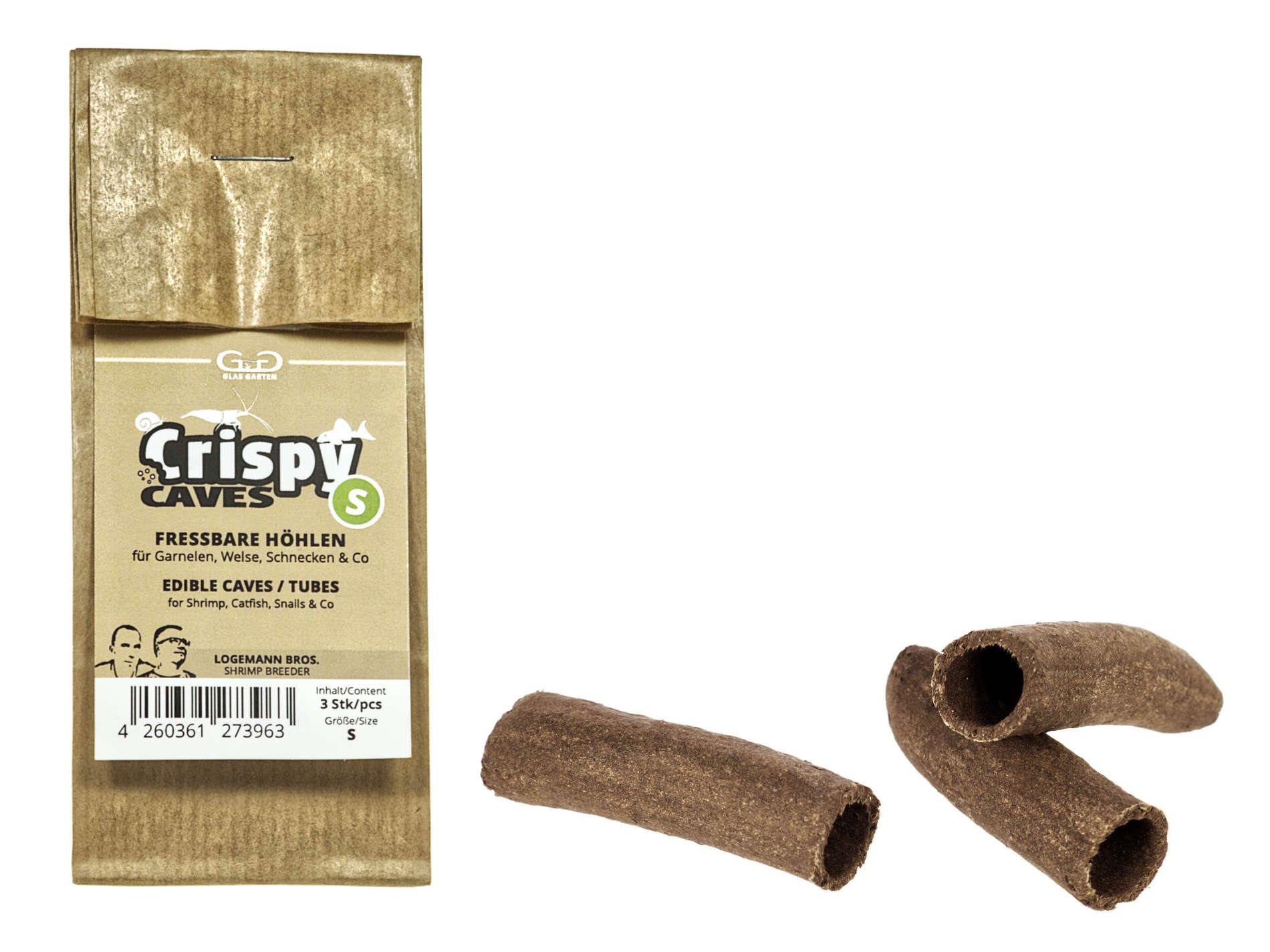 GlasGarten Crispy Caves - Größe S -3 Stück