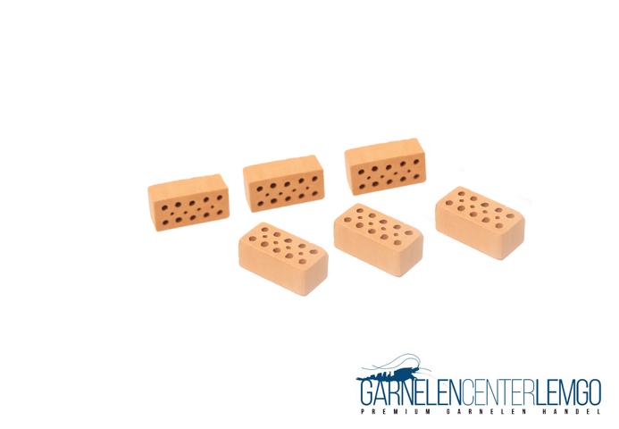Garnelen Mini-Ziegel terracotta - 1 Stück